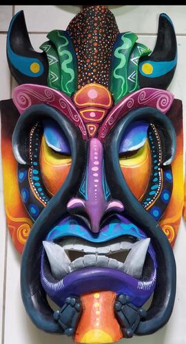 Traditional Boruca diablito mask