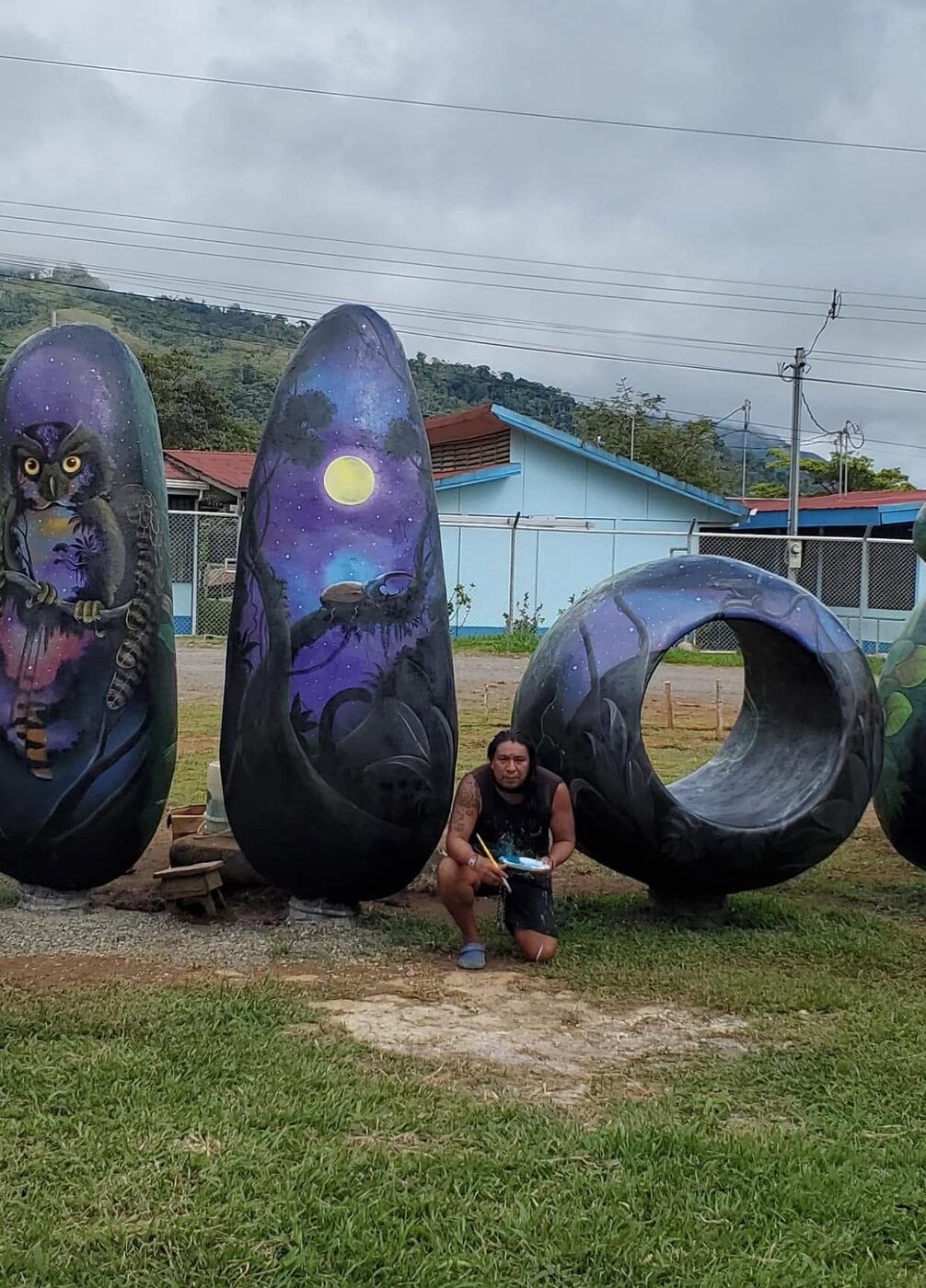 Painted spheres